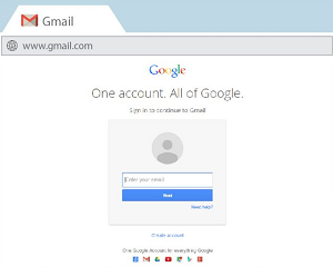 Page de connexion  votre compte Gmail